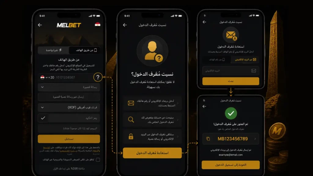 استرجاع بيانات تسجيل الدخول إلى MelBet بسهولة